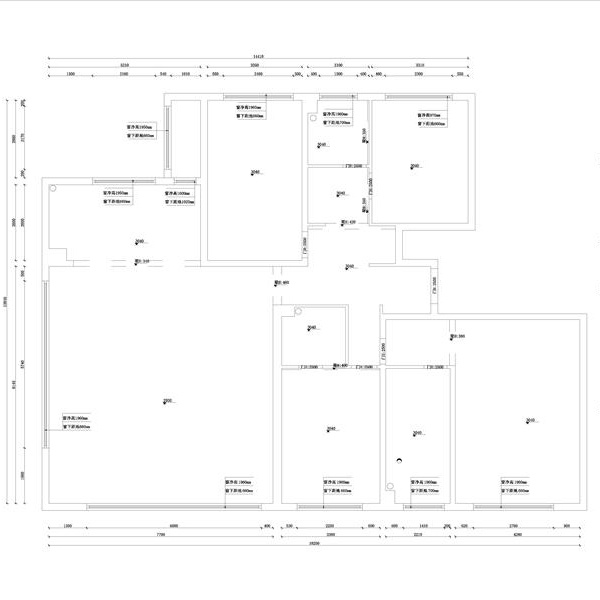 230平米戶(hù)型原始圖_看圖王